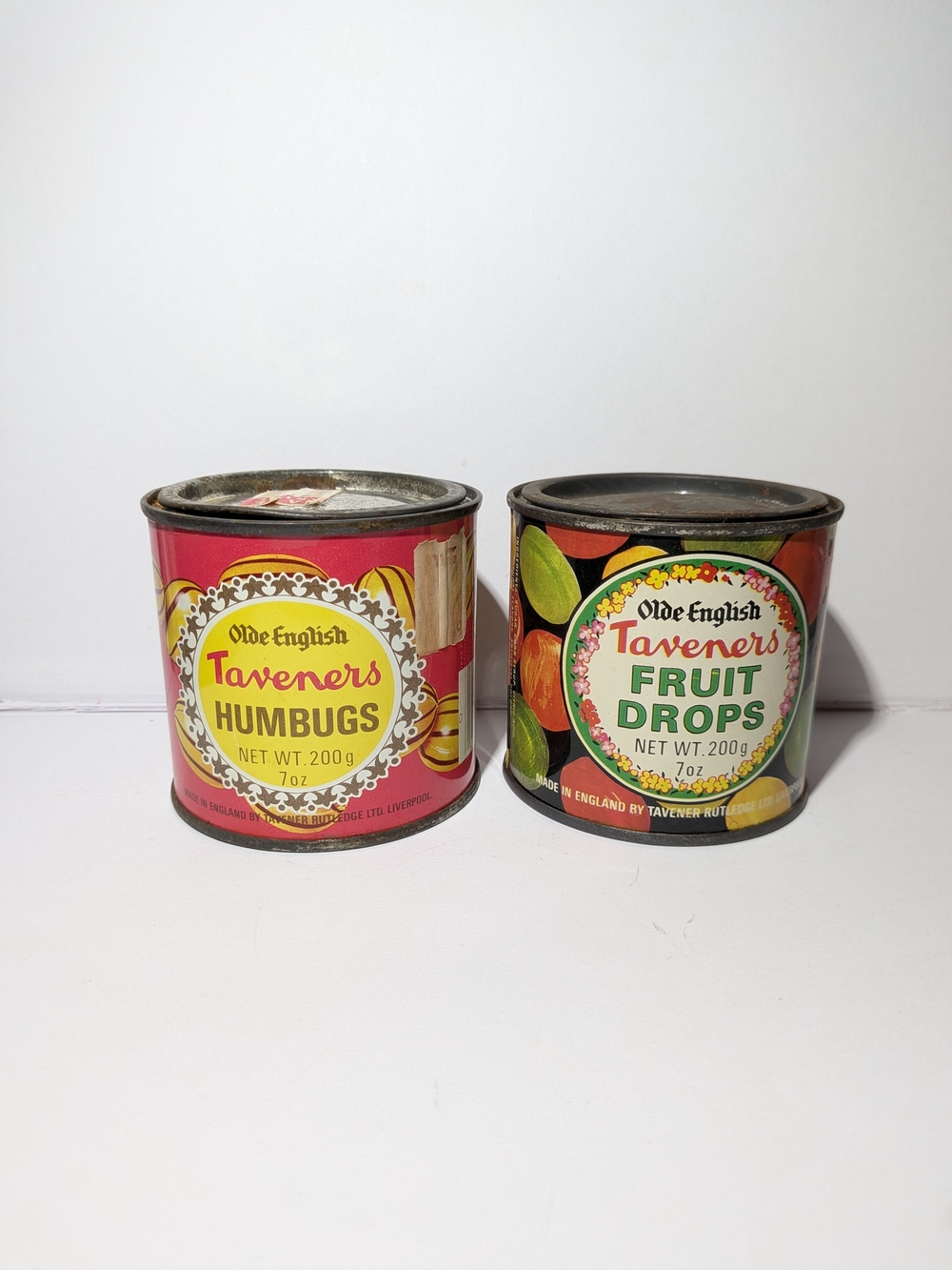 Vintage Taveners Olde English Candy Tin Set
